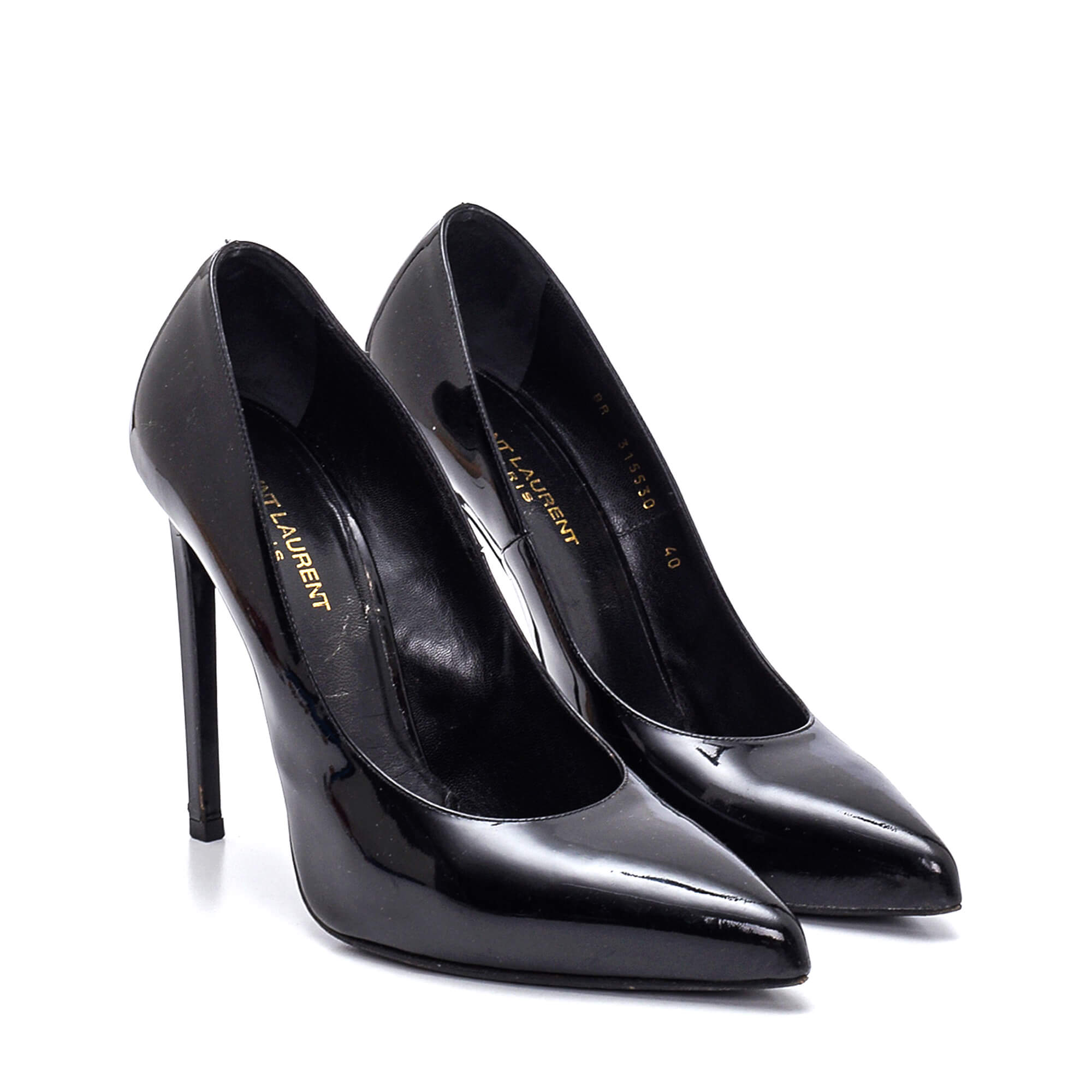 Yves Saint Laurent - Black Patent Leather Pumps